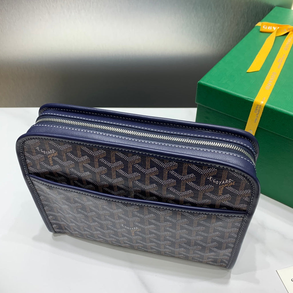 Goyard Jouvence MM Toilet Bag GY020207 Navy Blue