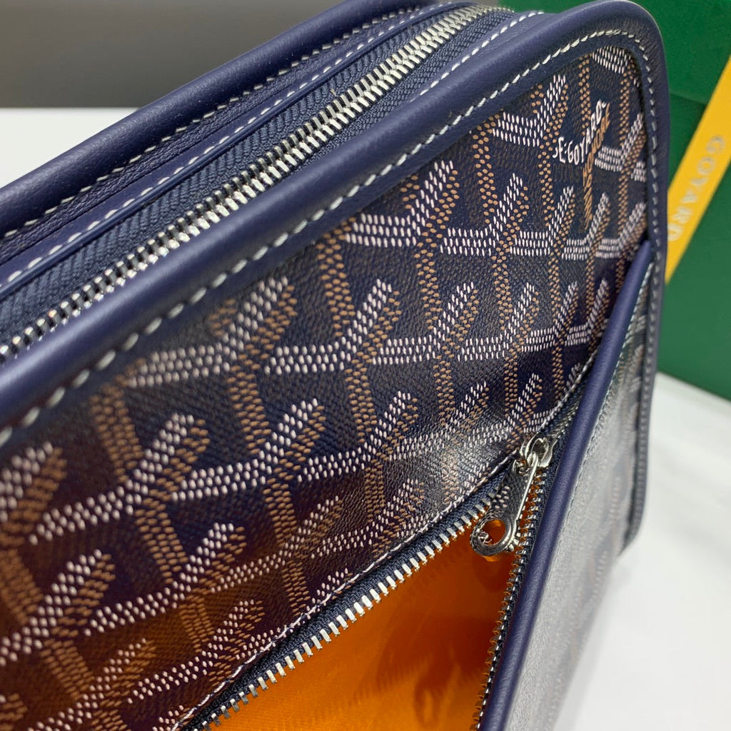 Goyard Jouvence MM Toilet Bag GY020207 Navy Blue