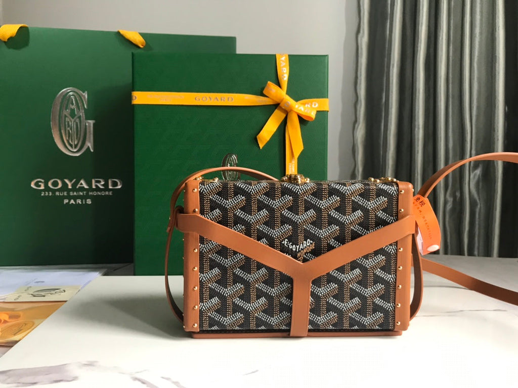 Goyard Minaudière Trunk Bag GY020290 Tan