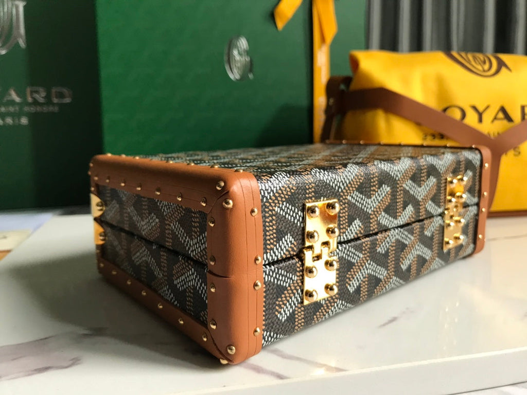 Goyard Minaudière Trunk Bag GY020290 Tan