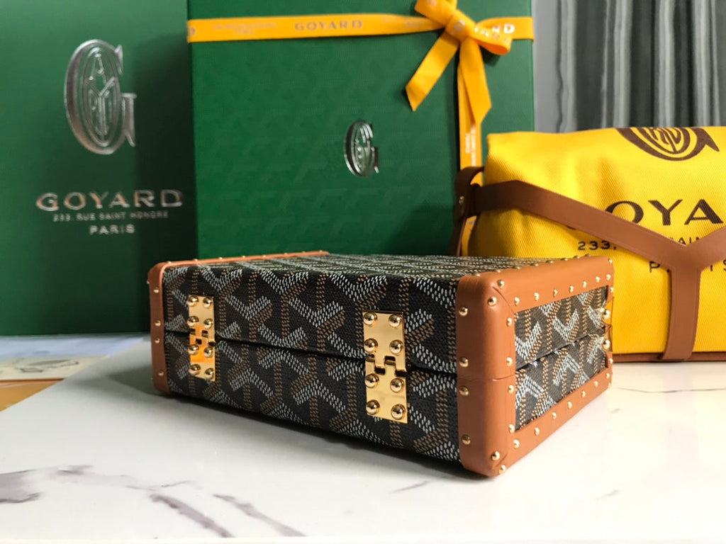 Goyard Minaudière Trunk Bag GY020290 Tan