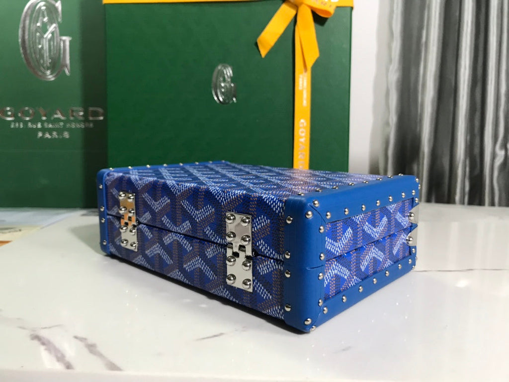 Goyard Minaudière Trunk Bag GY020290 Blue