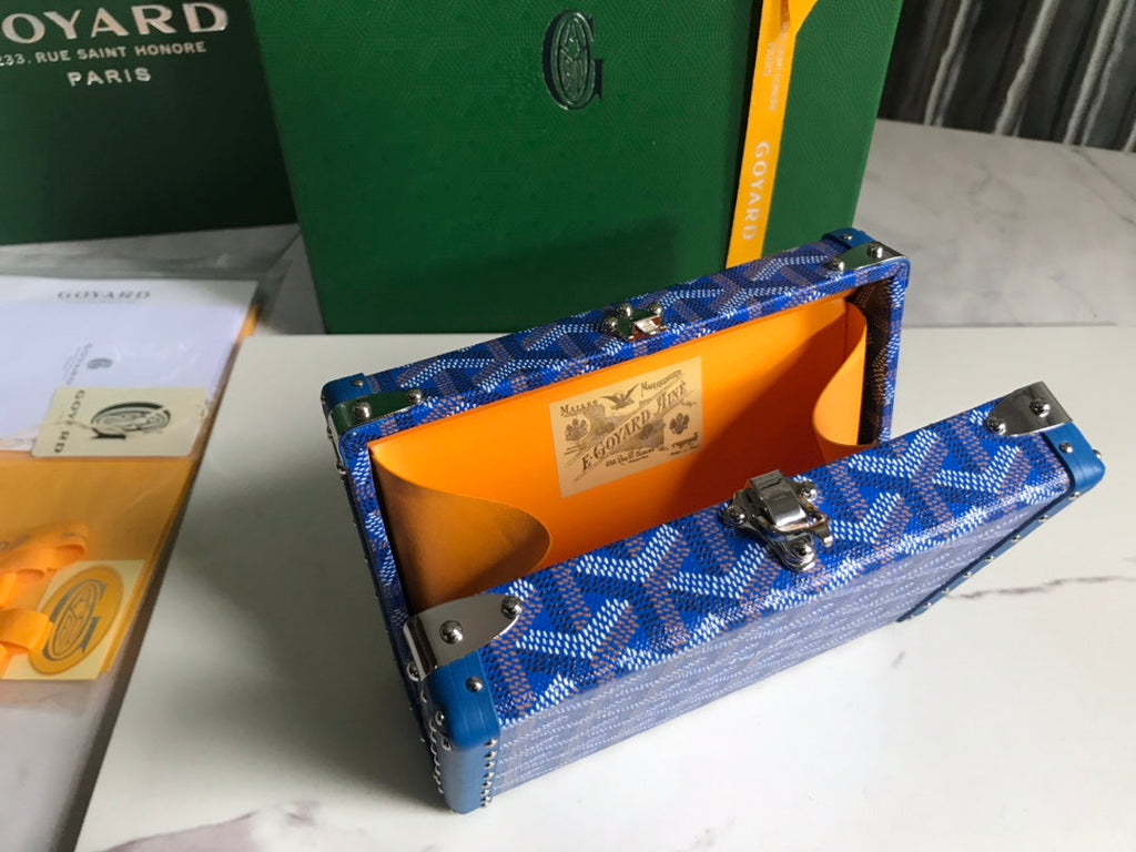 Goyard Minaudière Trunk Bag GY020290 Blue