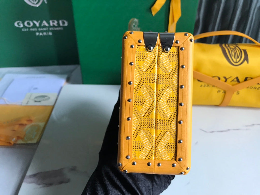 Goyard Minaudière Trunk Bag GY020290 Yellow