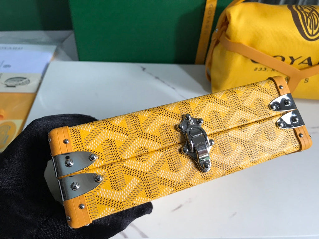 Goyard Minaudière Trunk Bag GY020290 Yellow