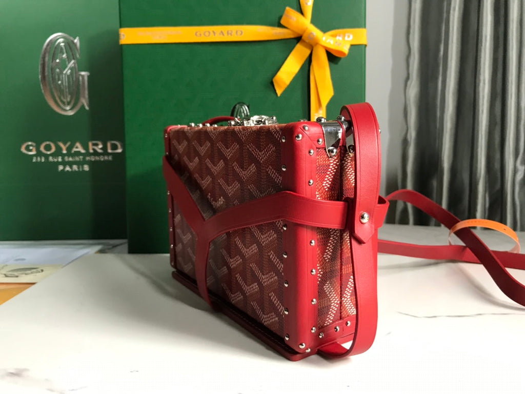 Goyard Minaudière Trunk Bag GY020290 Red