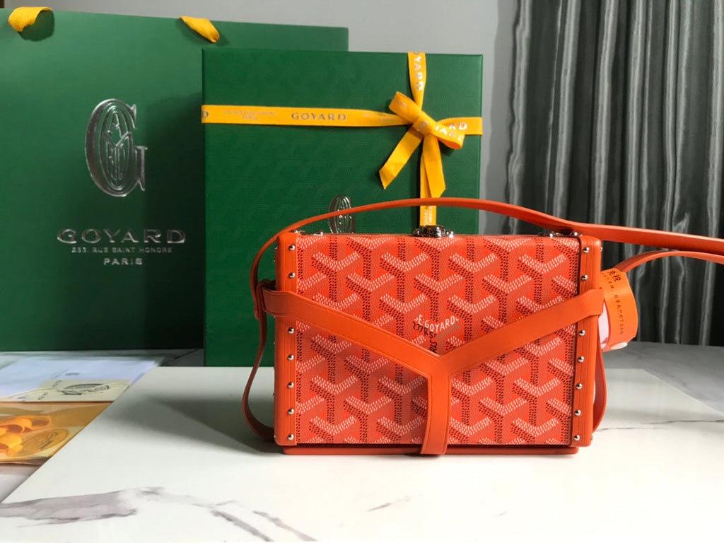 Goyard Minaudière Trunk Bag GY020290 Orange
