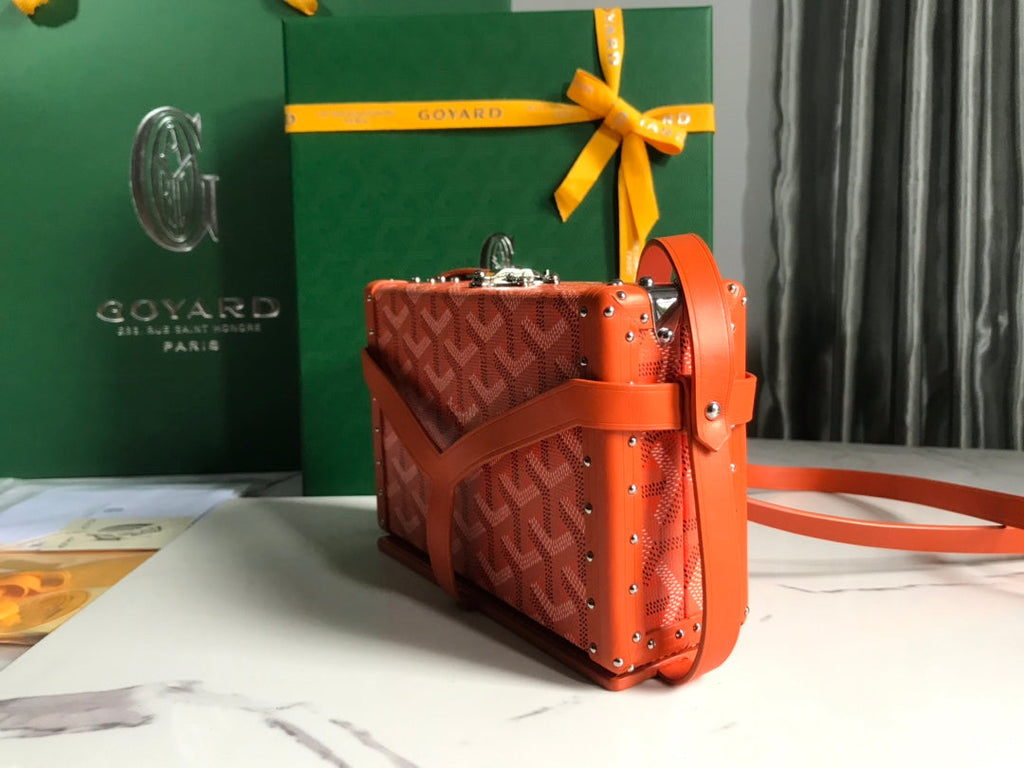 Goyard Minaudière Trunk Bag GY020290 Orange