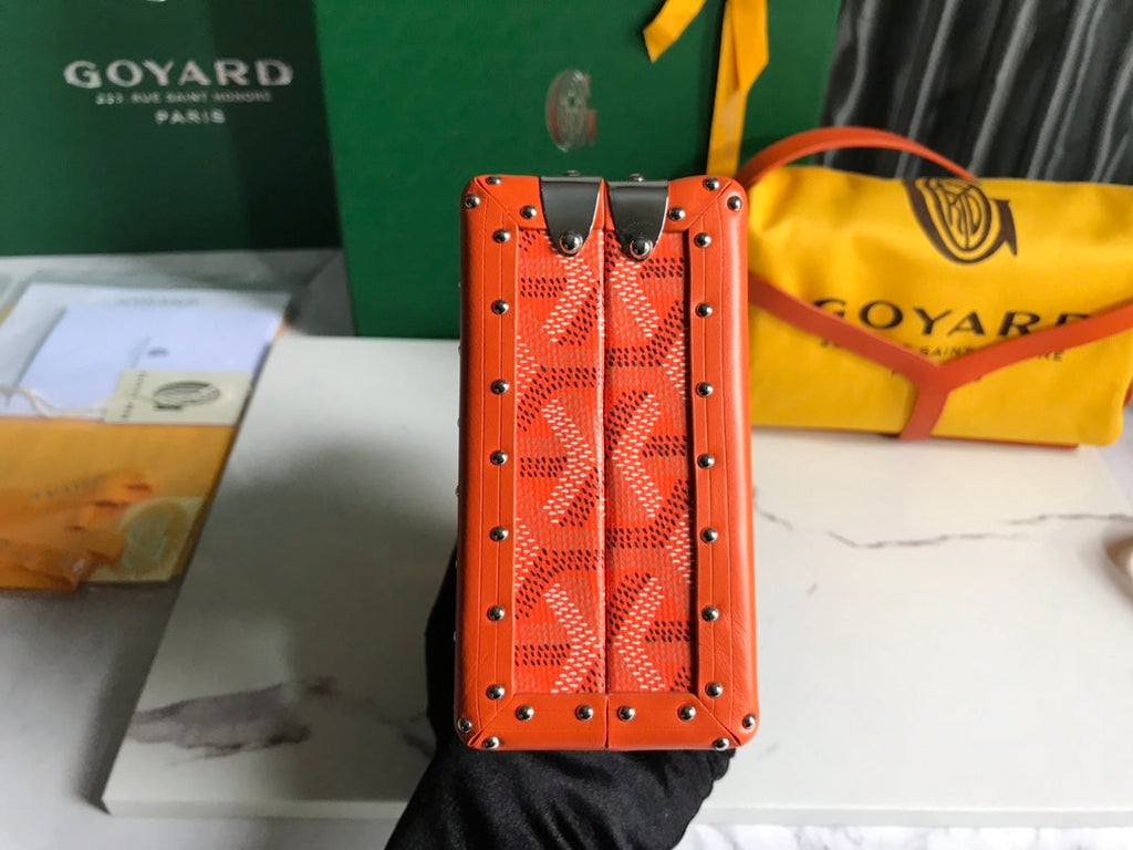 Goyard Minaudière Trunk Bag GY020290 Orange