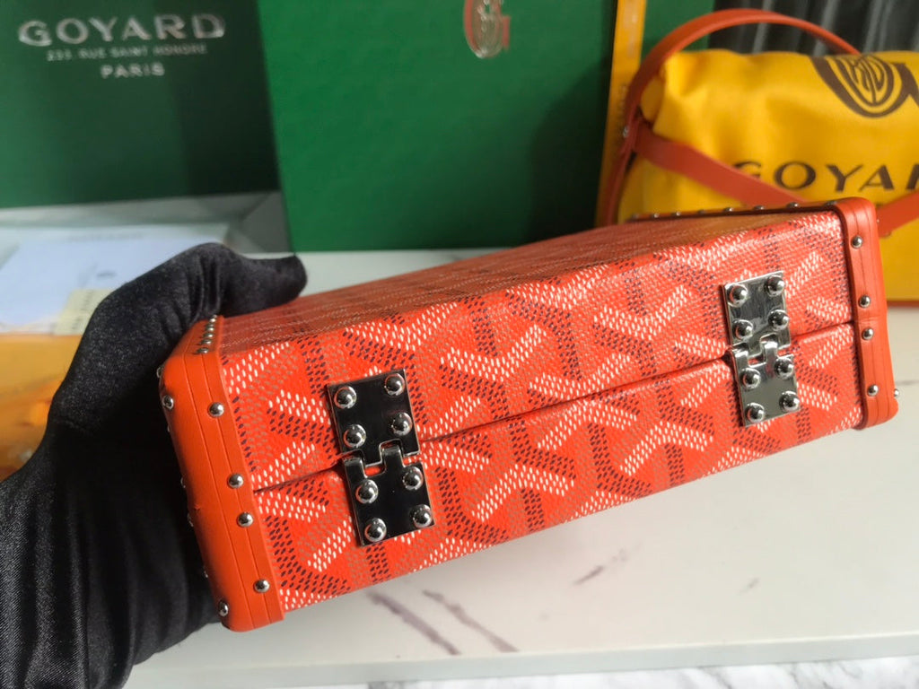 Goyard Minaudière Trunk Bag GY020290 Orange