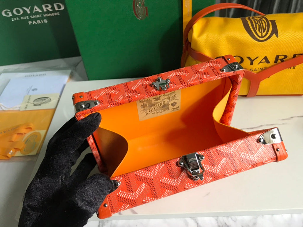 Goyard Minaudière Trunk Bag GY020290 Orange