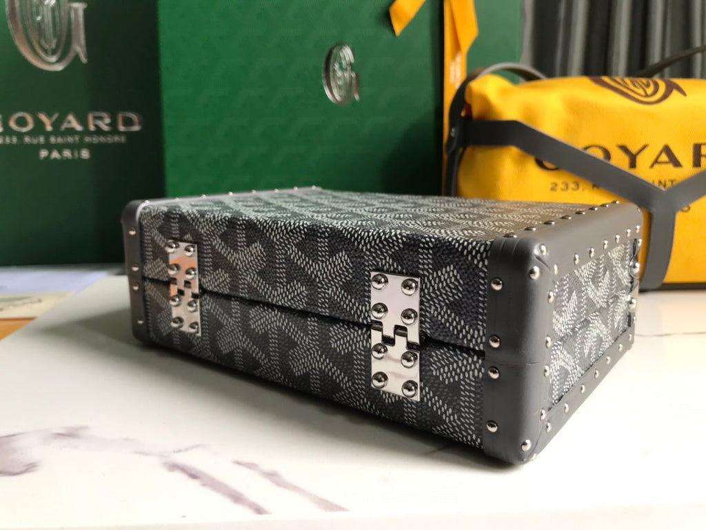 Goyard Minaudière Trunk Bag GY020290 Gray