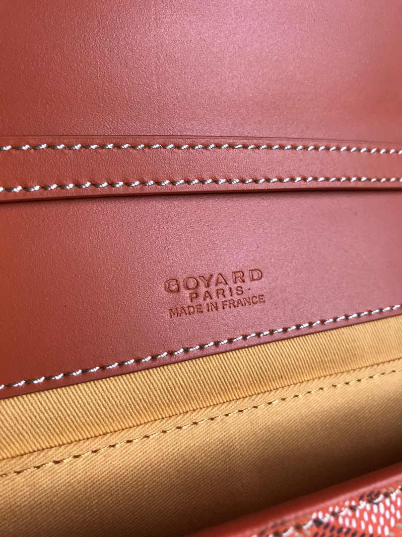 Goyard Monte-Carlo PM Clutch 020178 Goyardine Canvas Orange