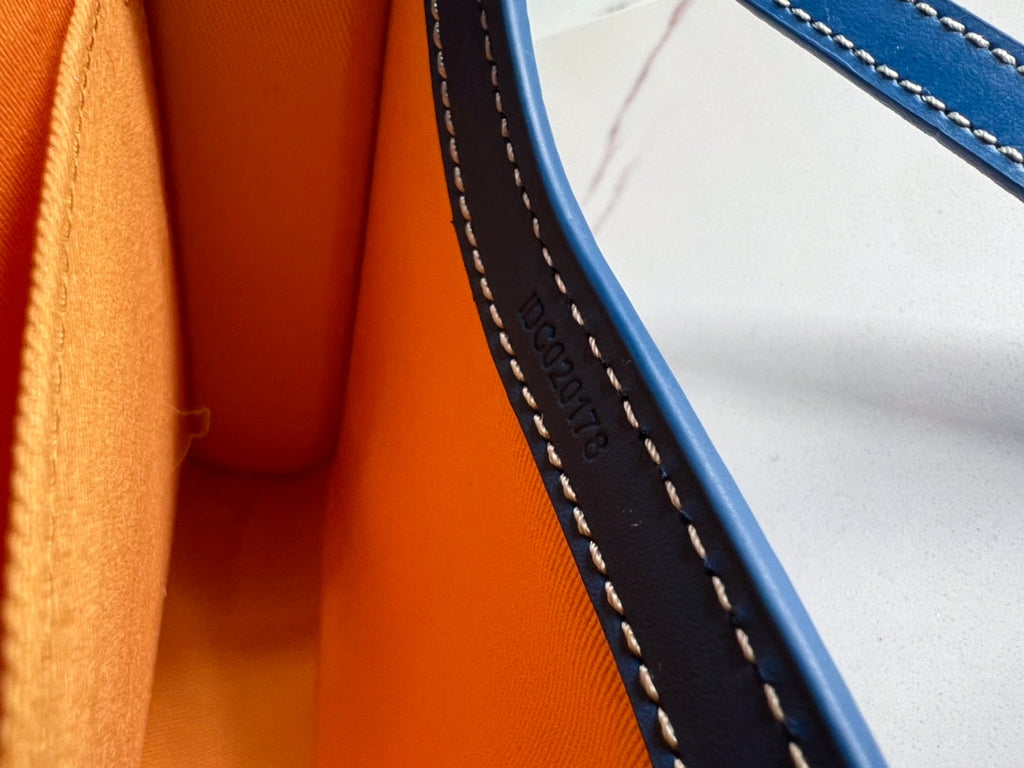 Goyard Monte-Carlo PM Clutch 020178 Goyardine Canvas Blue