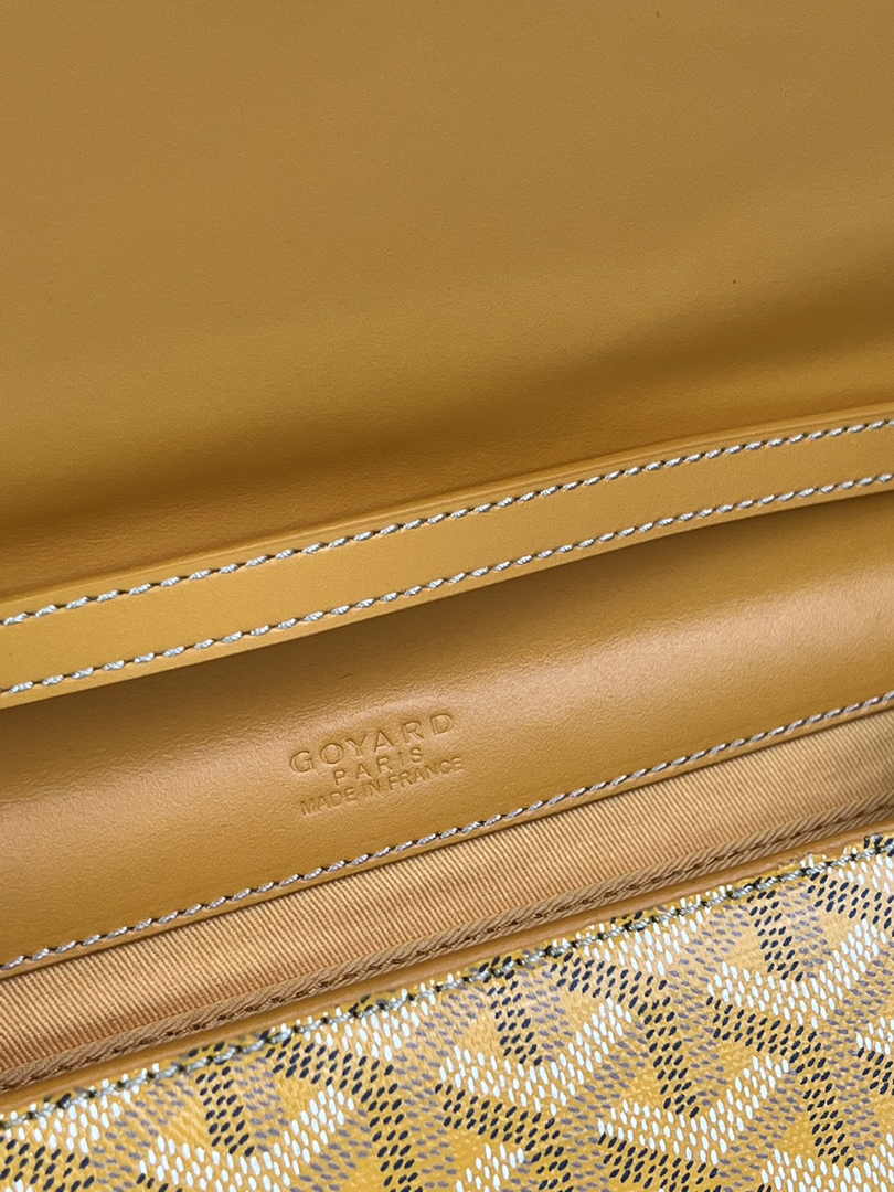 Goyard Monte-Carlo PM Clutch 020178 Goyardine Canvas Yellow
