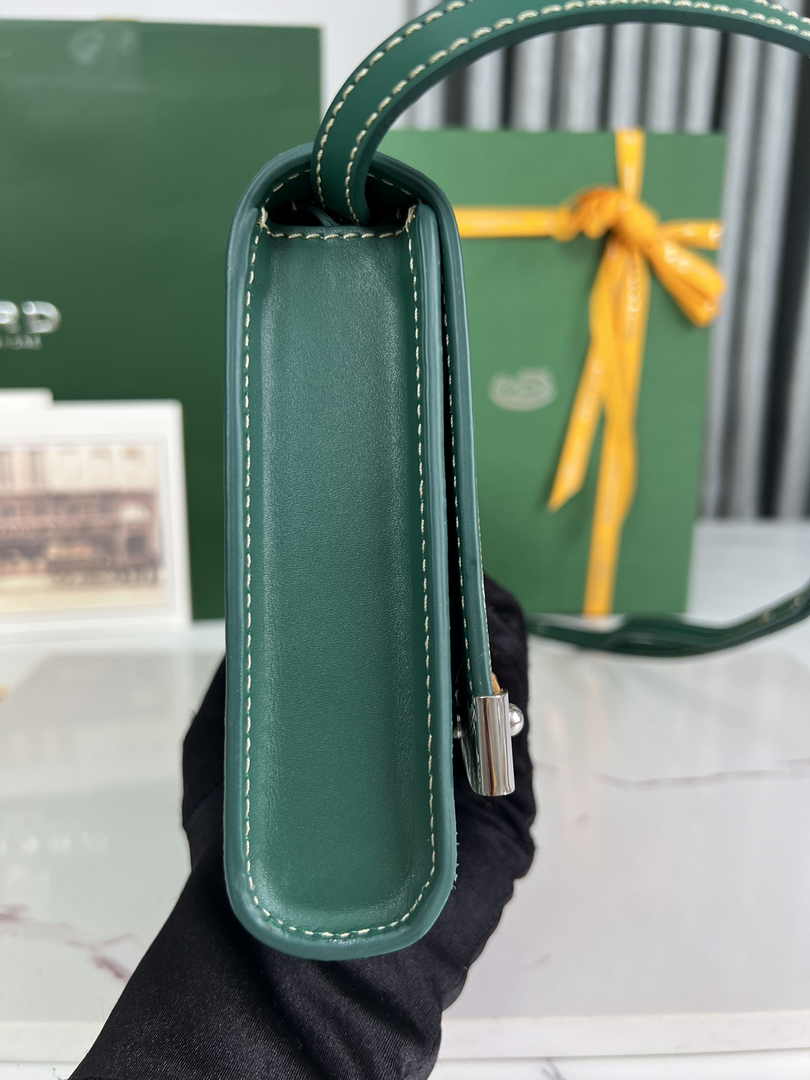 Goyard Monte-Carlo PM Clutch 020178 Goyardine Canvas Green