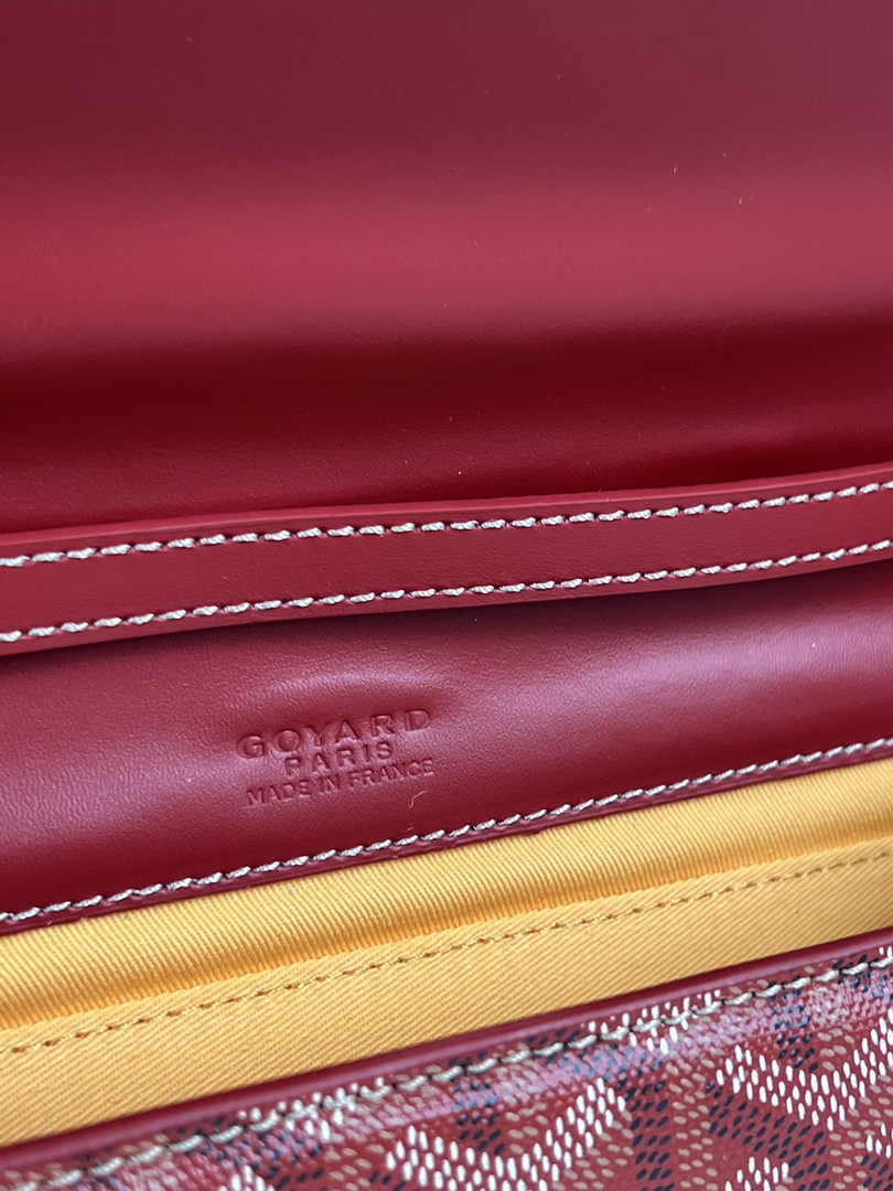 Goyard Monte-Carlo PM Clutch 020178 Goyardine Canvas Red