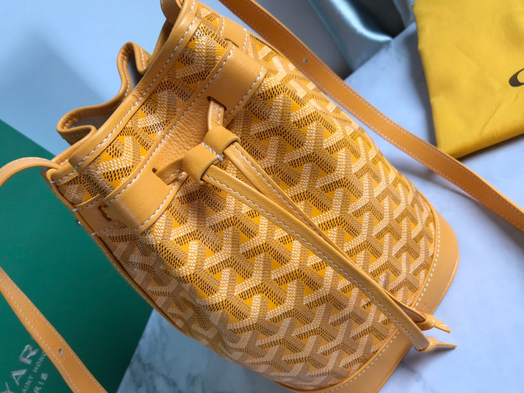 Goyard Petit Flot Bucket Bag GY020850 Yellow