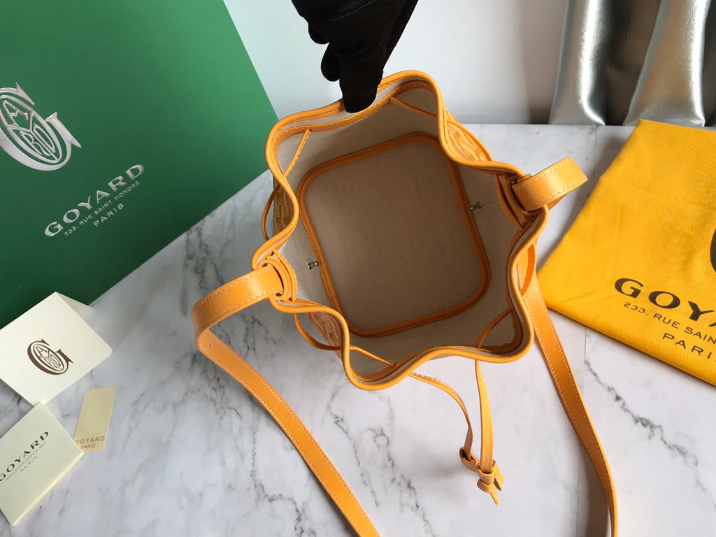 Goyard Petit Flot Bucket Bag GY020850 Yellow