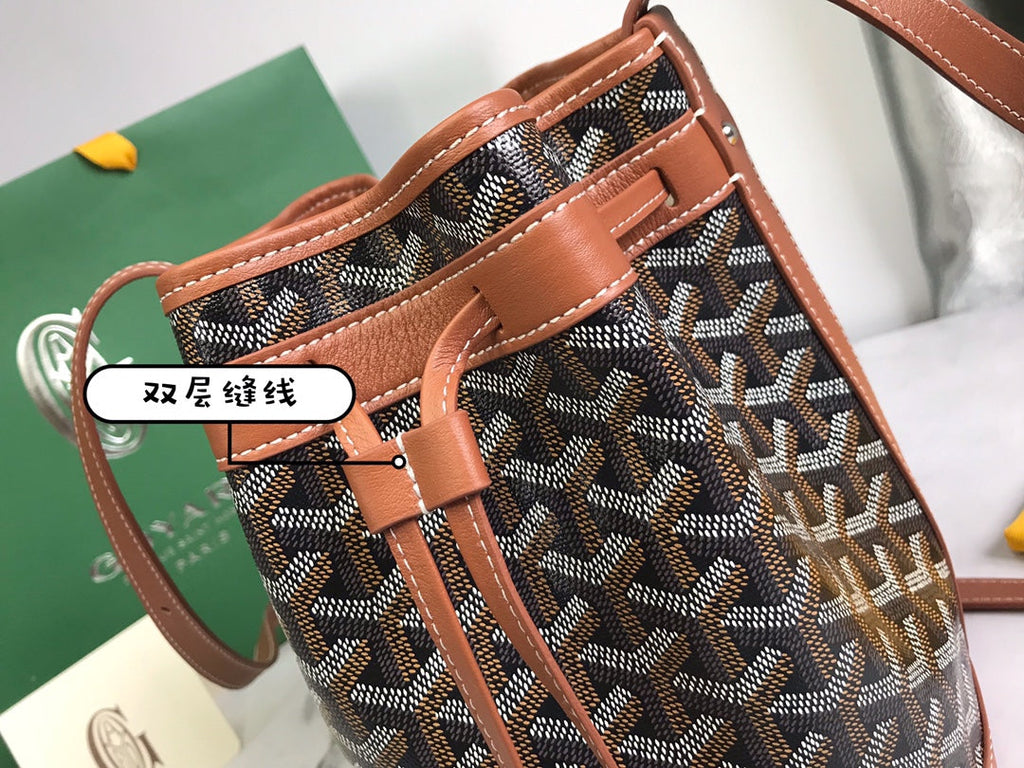 Goyard Petit Flot Bucket Bag GY020850 Tan