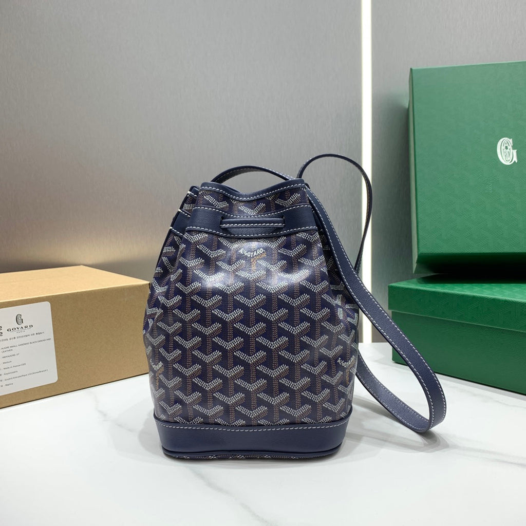 Goyard Petit Flot Bucket Bag GY020850 Navy Blue