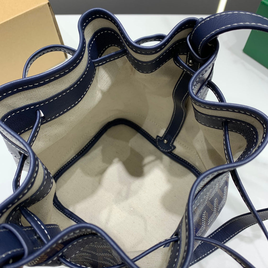Goyard Petit Flot Bucket Bag GY020850 Navy Blue
