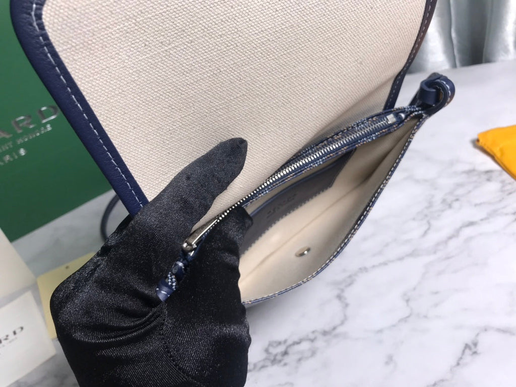 Goyard Plumet Pocket Wallet GY020188 Navy Blue
