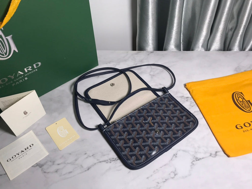 Goyard Plumet Pocket Wallet GY020188 Navy Blue