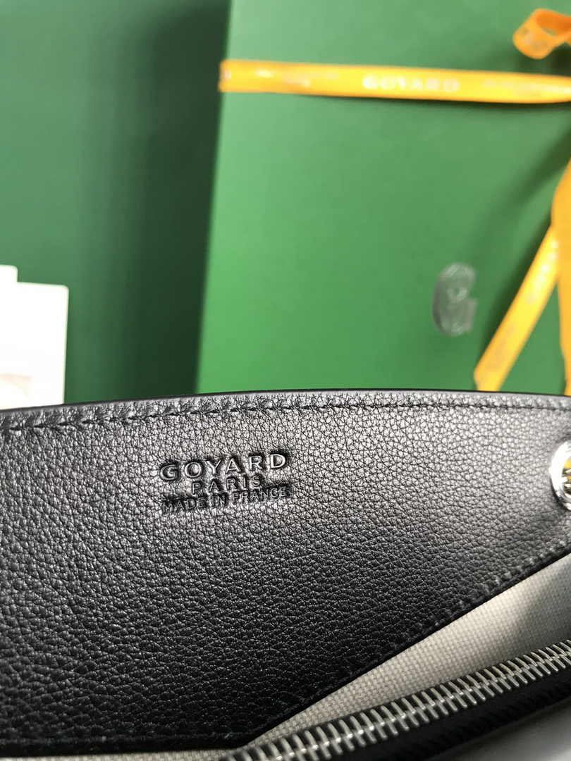 Goyard Rouette Structuré Mini Bag 020234 Goyardine Canvas Black