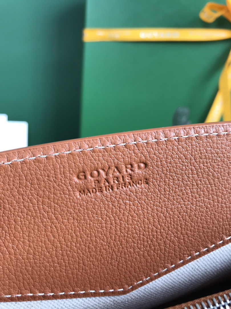 Goyard Rouette Structuré Mini Bag 020234 Goyardine Canvas Brown