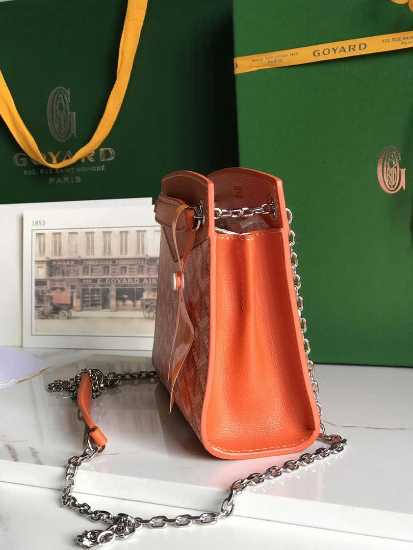 Goyard Rouette Structuré Mini Bag 020234 Goyardine Canvas Orange