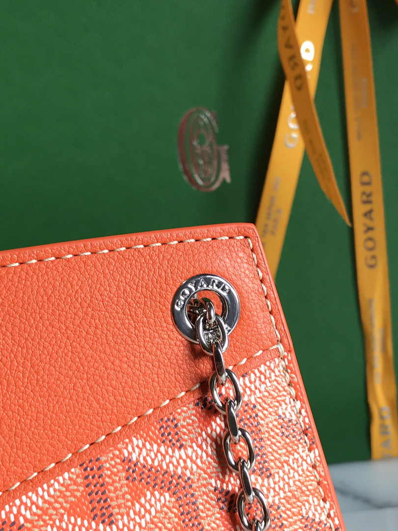 Goyard Rouette Structuré Mini Bag 020234 Goyardine Canvas Orange