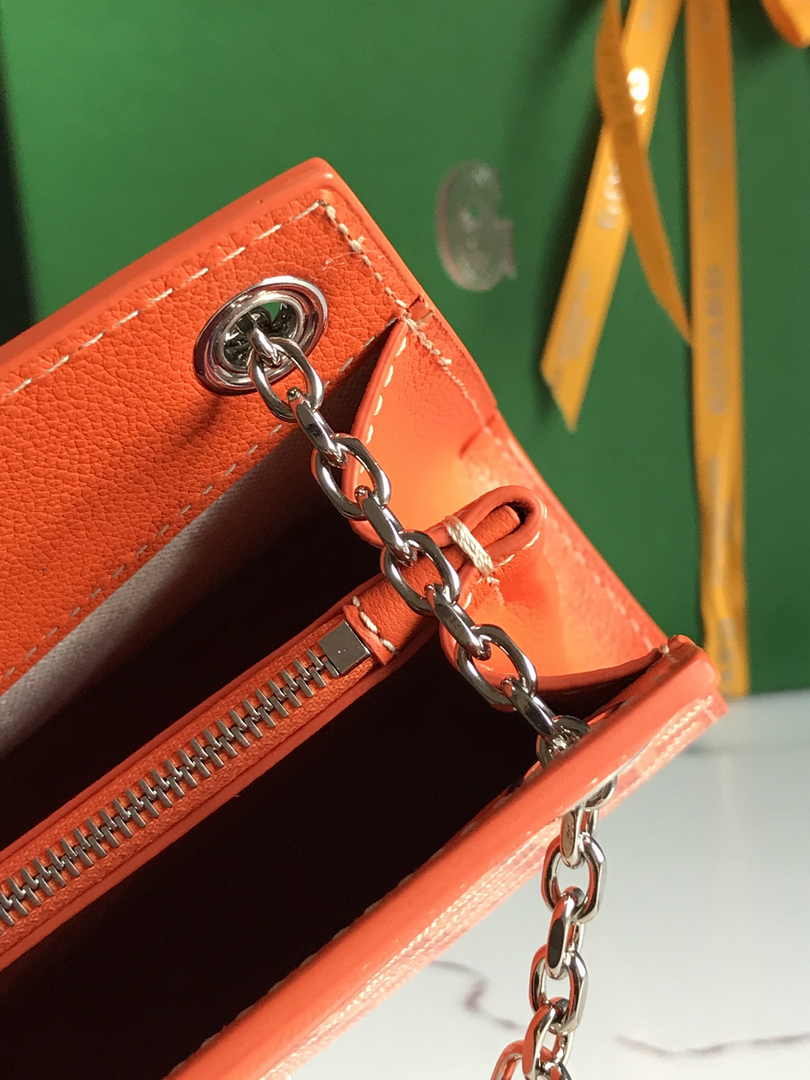 Goyard Rouette Structuré Mini Bag 020234 Goyardine Canvas Orange