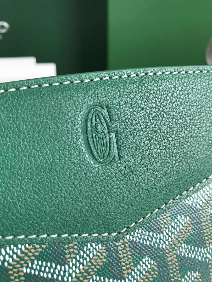 Goyard Rouette Structuré Mini Bag 020234 Goyardine Canvas Green