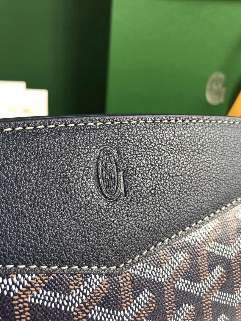 Goyard Rouette Structuré Mini Bag 020234 Goyardine Canvas Dark Blue