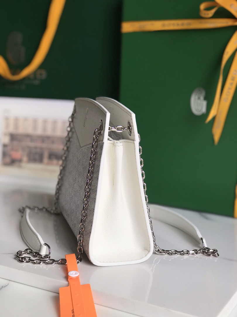 Goyard Rouette Structuré Mini Bag 020234 Goyardine Canvas White