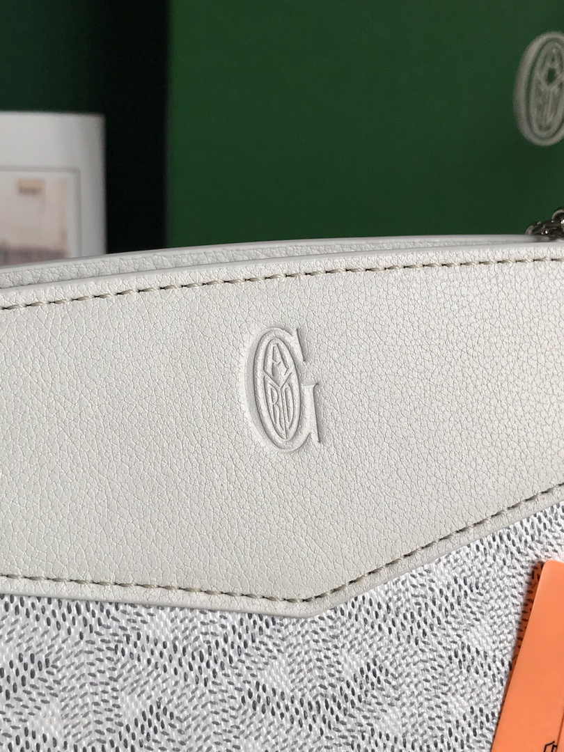 Goyard Rouette Structuré Mini Bag 020234 Goyardine Canvas White