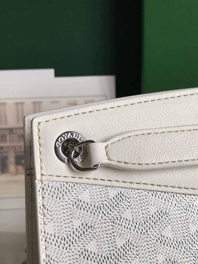 Goyard Rouette Structuré Mini Bag 020234 Goyardine Canvas White
