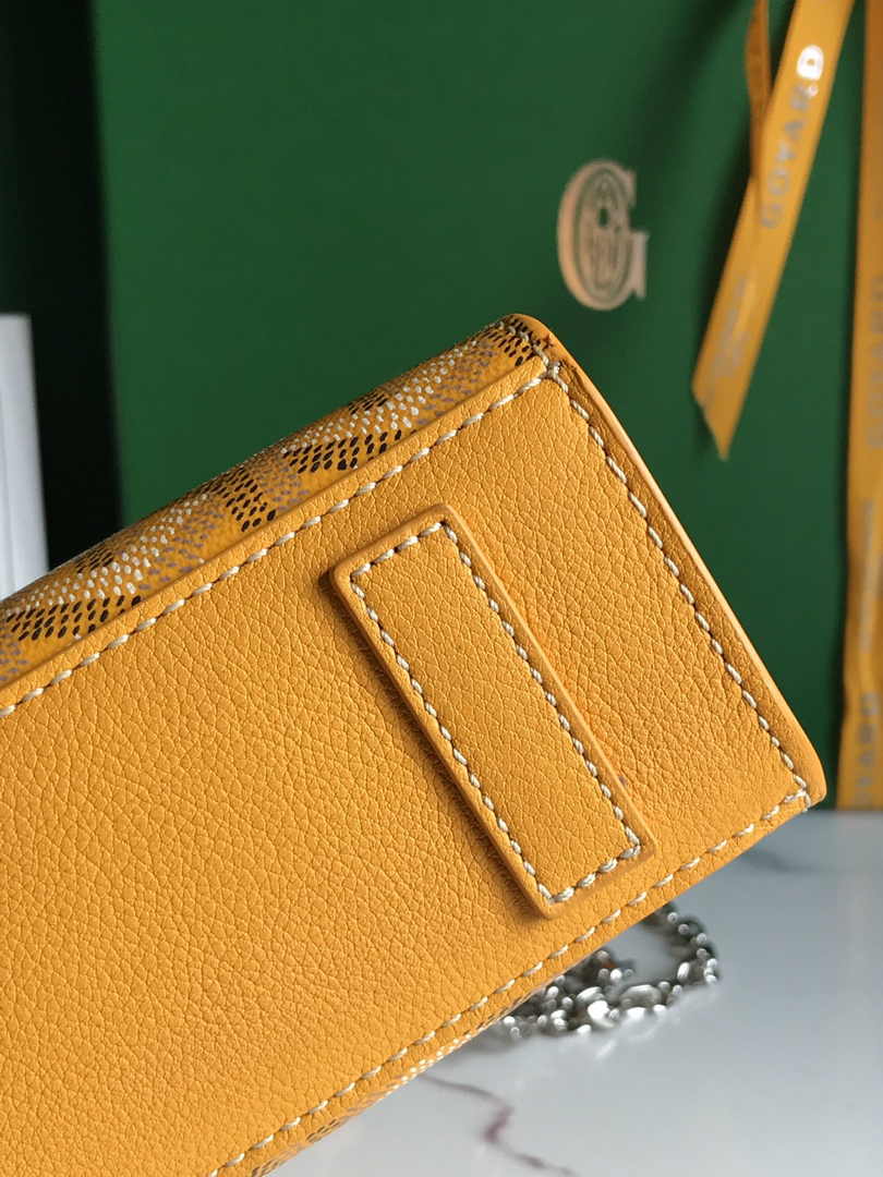 Goyard Rouette Structuré Mini Bag 020234 Goyardine Canvas Yellow