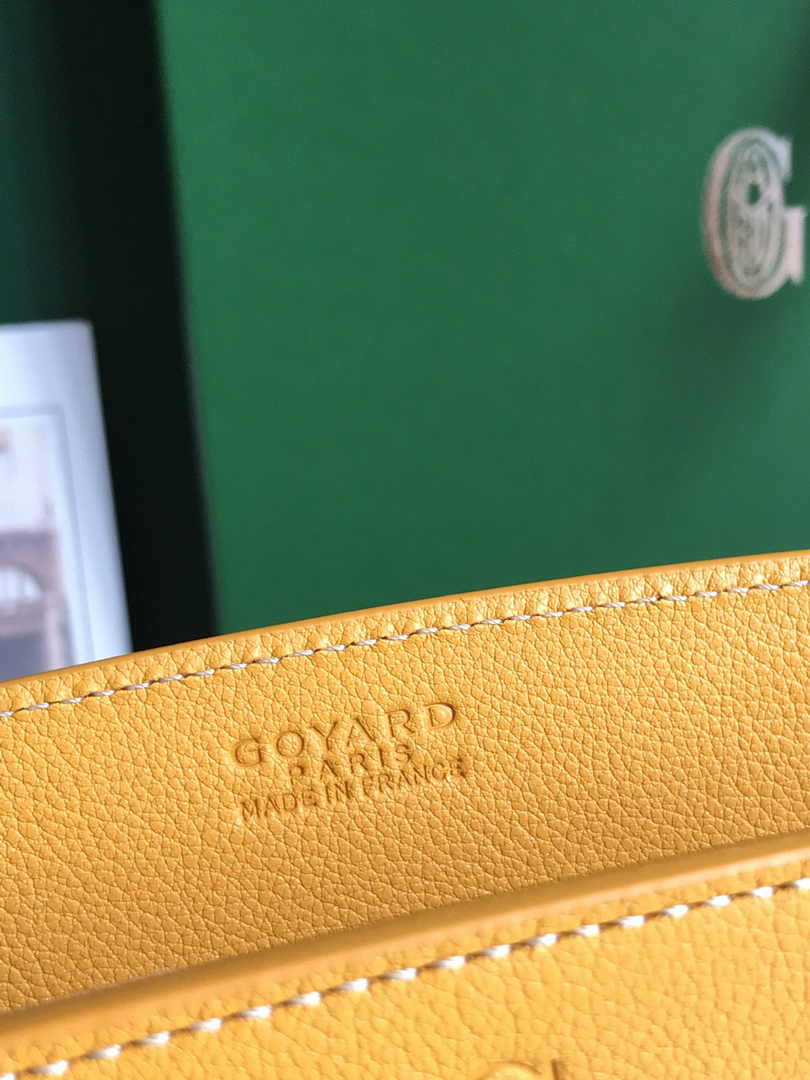 Goyard Rouette Structuré Mini Bag 020234 Goyardine Canvas Yellow