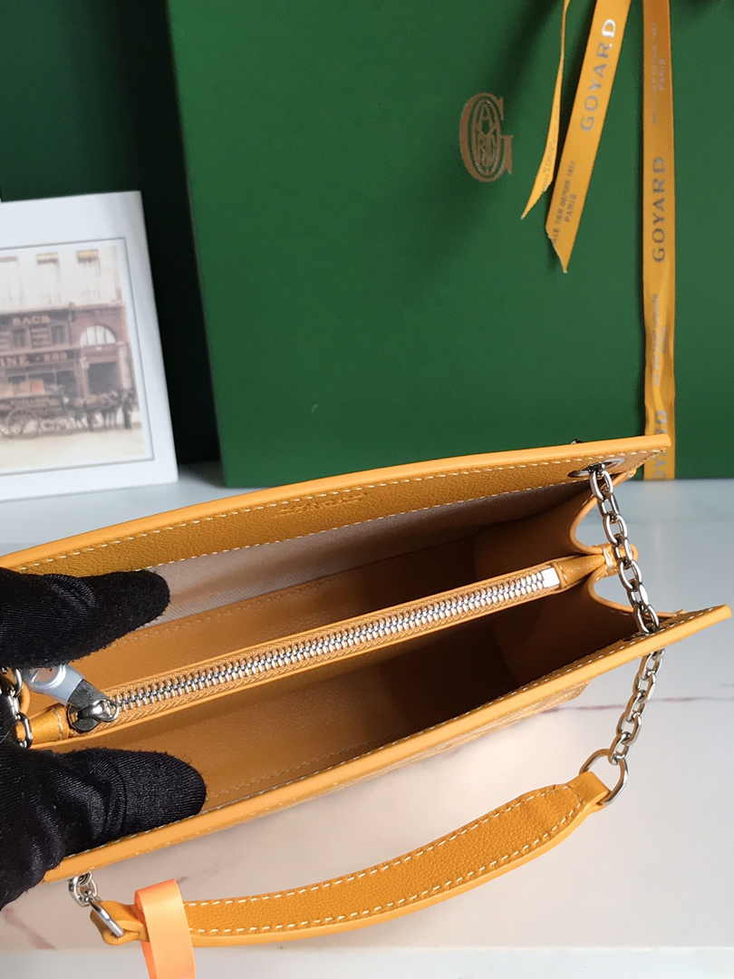 Goyard Rouette Structuré Mini Bag 020234 Goyardine Canvas Yellow