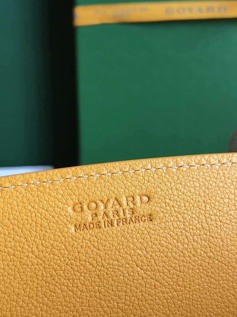 Goyard Rouette Structuré PM Bag 020805 Goyardine Canvas Yellow
