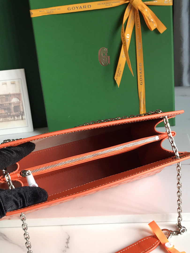 Goyard Rouette Structuré PM Bag 020805 Goyardine Canvas Orange