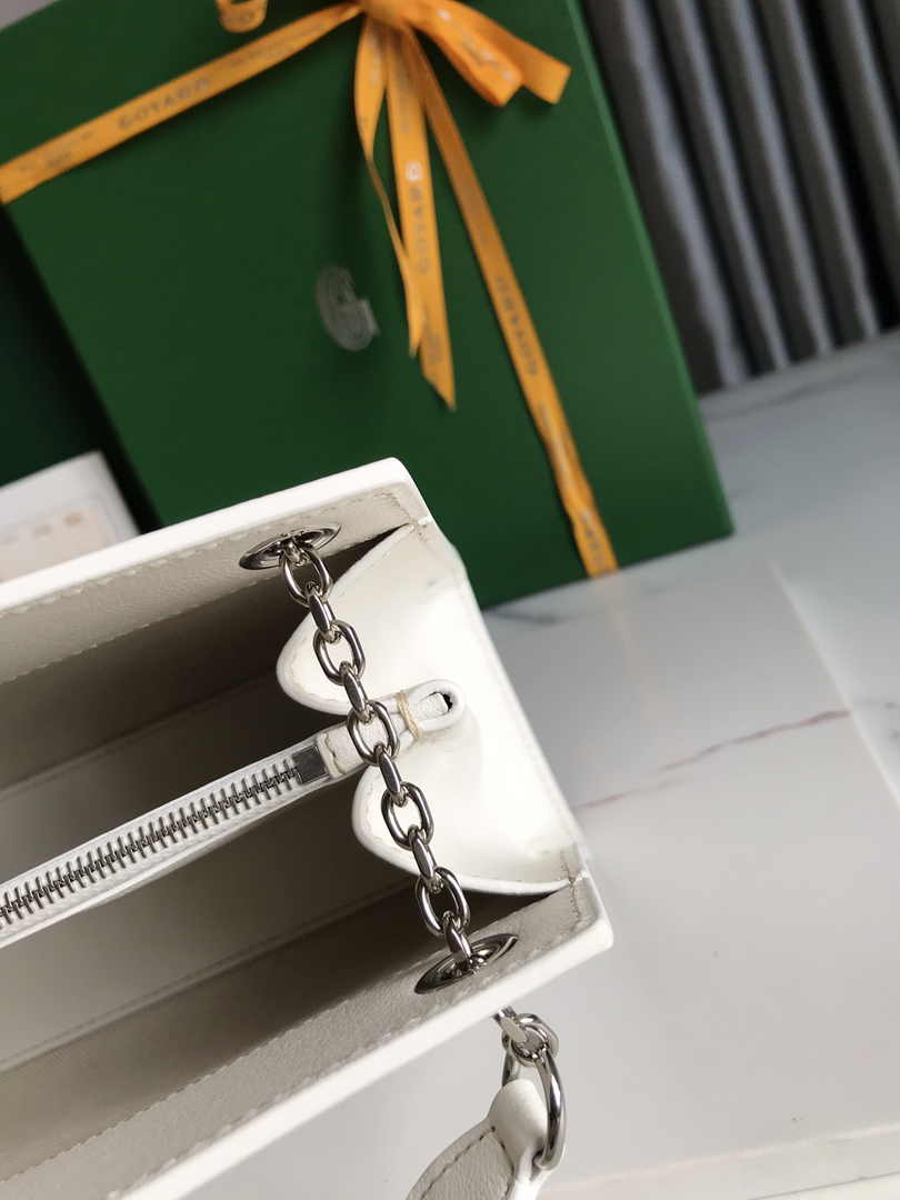 Goyard Rouette Structuré PM Bag 020805 Goyardine Canvas White