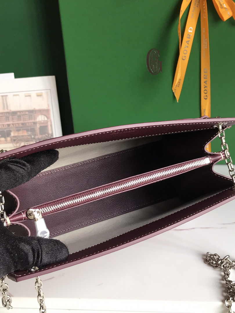 Goyard Rouette Structuré PM Bag 020805 Goyardine Canvas Wine Red