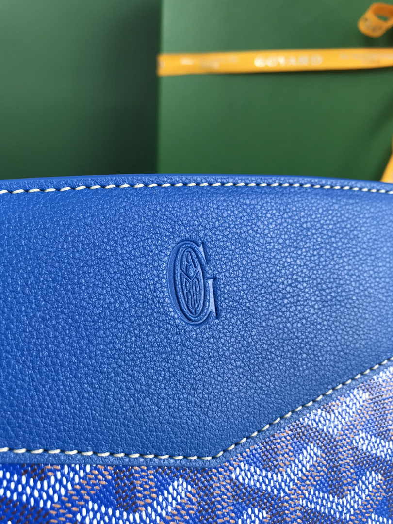 Goyard Rouette Structuré PM Bag 020805 Goyardine Canvas Blue