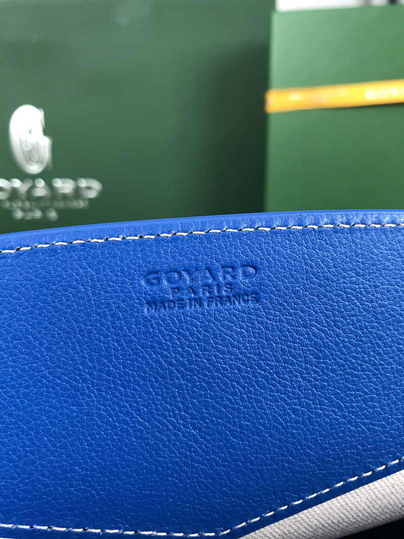 Goyard Rouette Structuré PM Bag 020805 Goyardine Canvas Blue