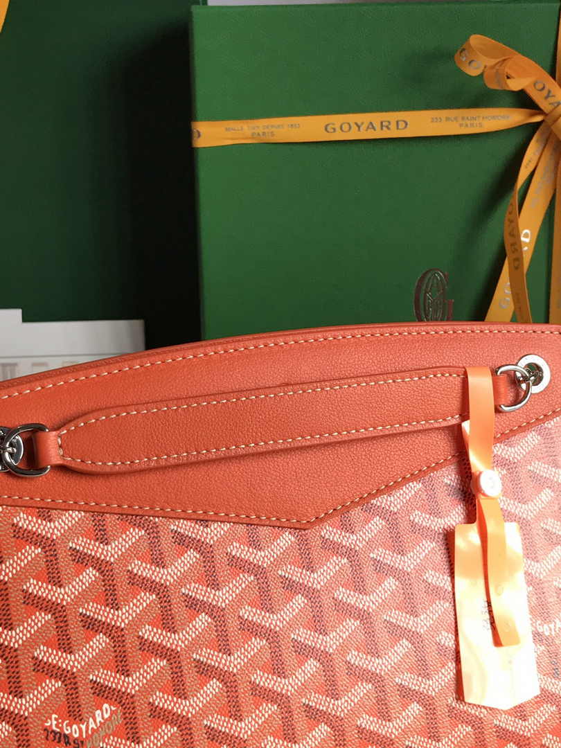 Goyard Rouette Structuré PM Bag 020805 Goyardine Canvas Orange