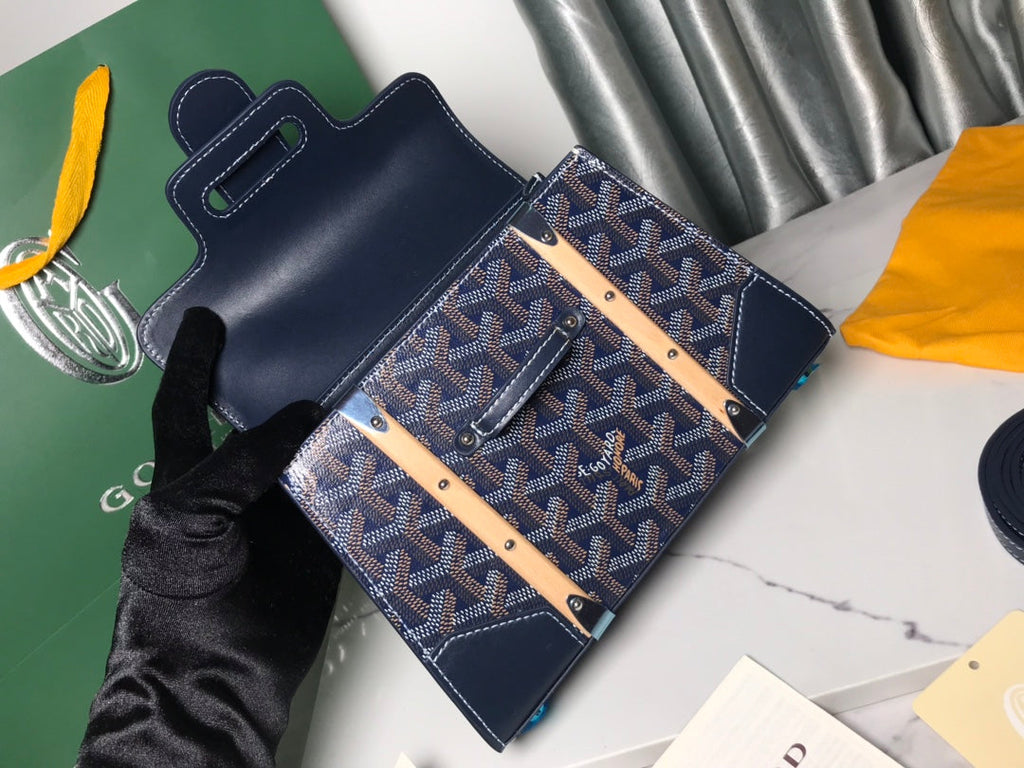 Goyard Saïgon Souple Mini Bag GY020192 Navy Blue