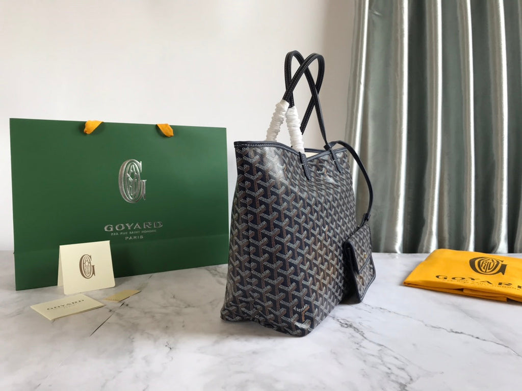 Goyard Saint Louis PM Tote Bag GY020184 Navy Blue